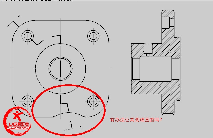 ug 工程图做复合剖(旋转剖 阶梯剖)谁有办法做得出?