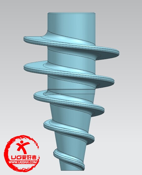 锥形螺旋槽怎么画 nx造型技术区 ug爱好者