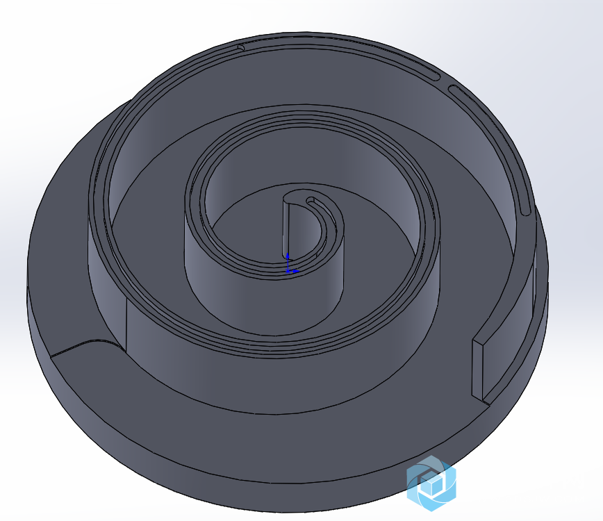 solidworks如何画涡旋实体?