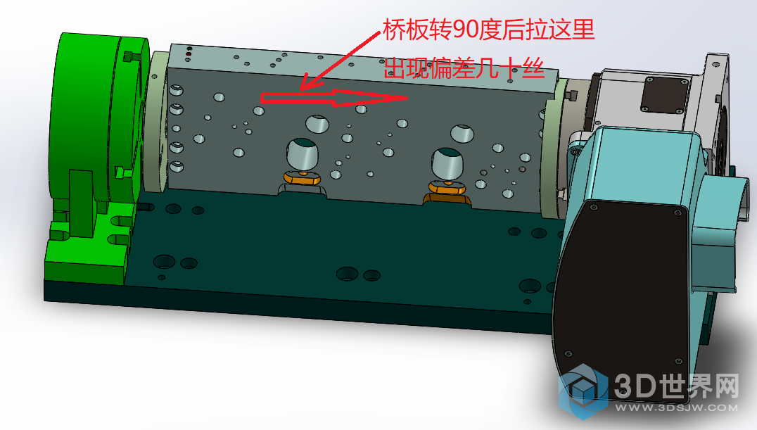 四轴桥板校直时出现很大的偏差,是什么原因呢?