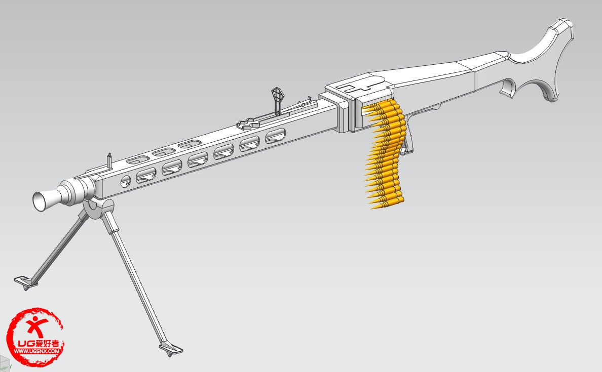 MG3轻机枪怎么画图片