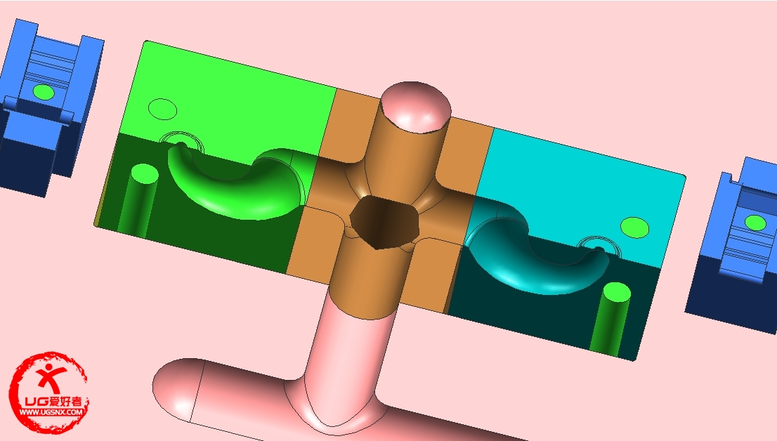 ug模具设计牛角进胶方式