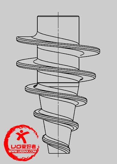 锥形螺旋槽怎么画