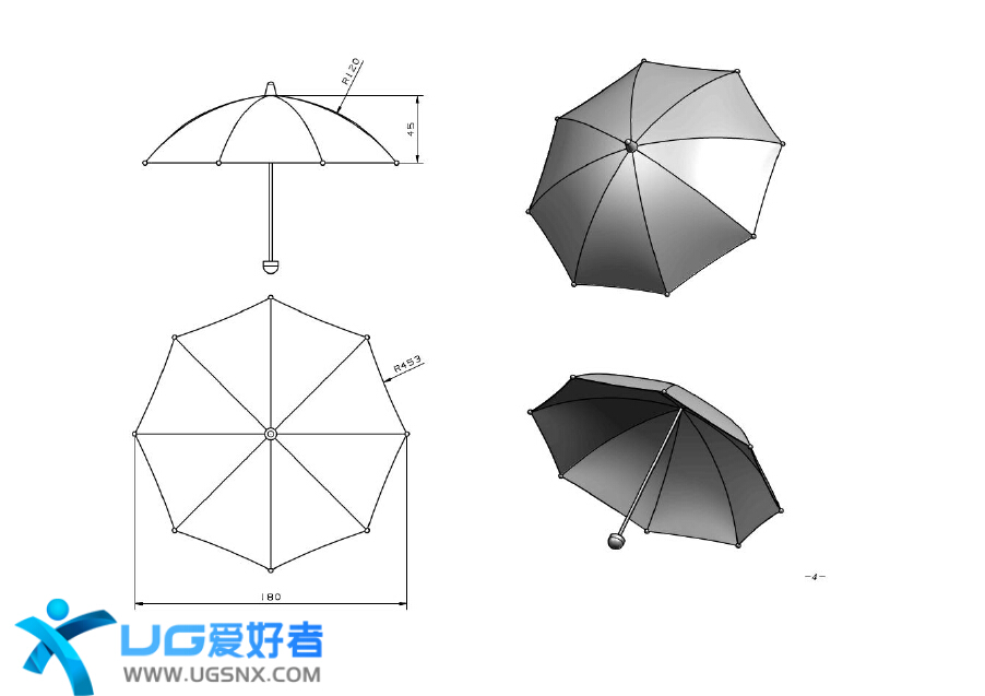 雨伞平面图jpg