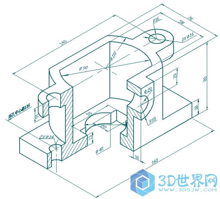 cad3维练习图纸