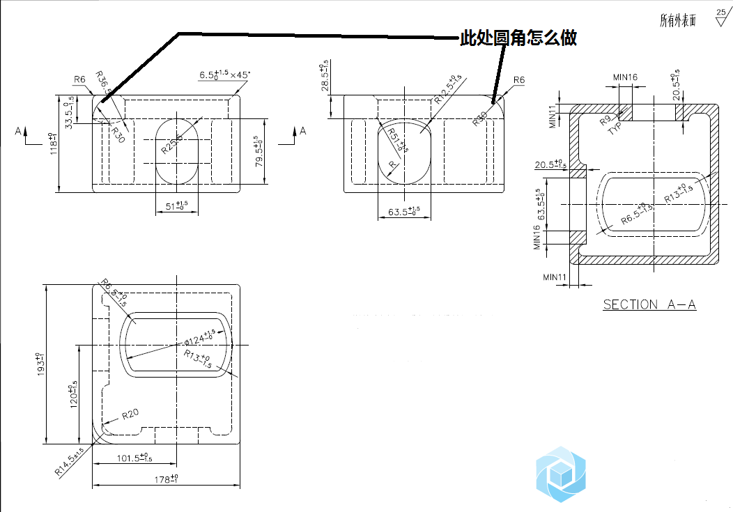 圆倒角标注图片