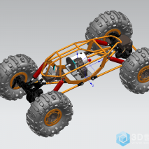 分享一个攀岩车3D模型