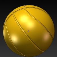 SolidWorks画了一个篮球