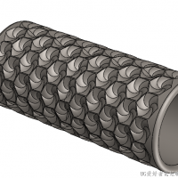 分享一个SolidWorks自行车把手 纹理有点花里胡哨