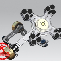 航拍相机减震架三维建模（附STP文件格NX8.5文件）