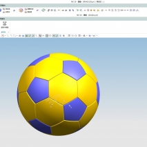 用NX参数设计的足球装配图