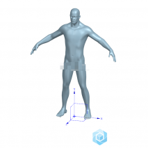 分享男子人体模型 马赛克打上