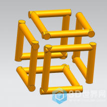 ug练习作品-方块导管