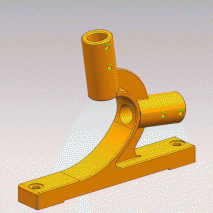 NX9.0 支架3D建模带prt