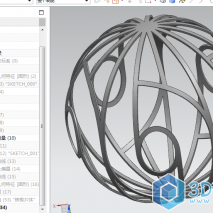 UG做的镂空球